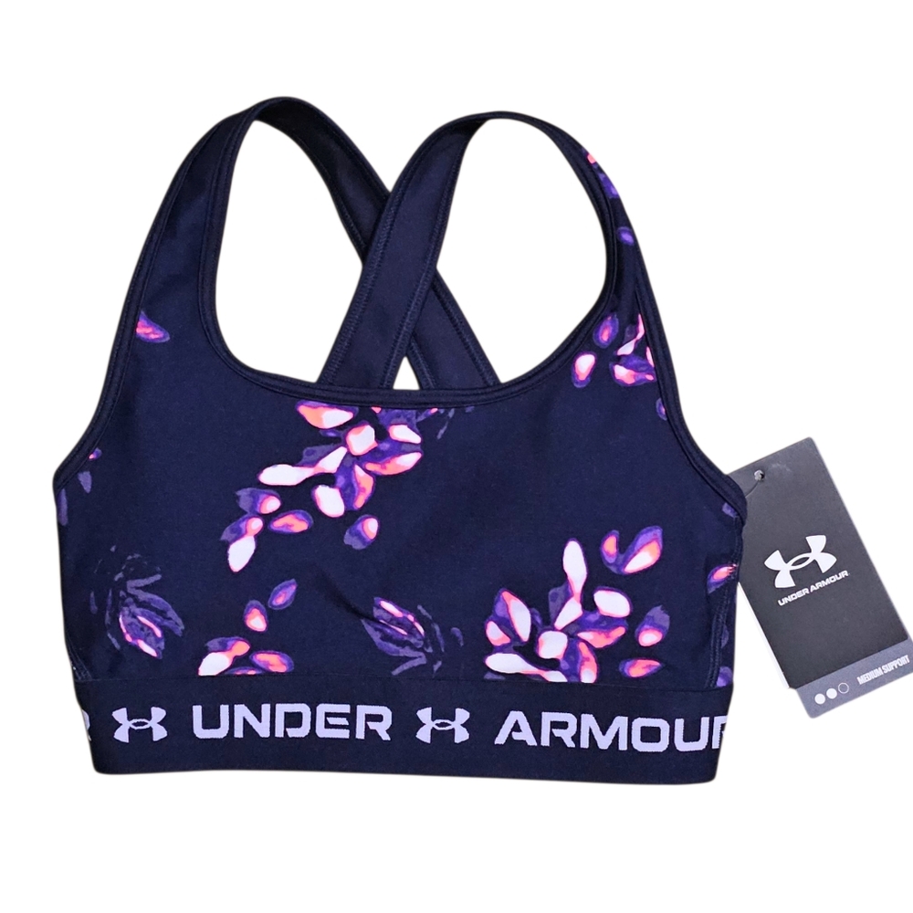 UNDER ARMOUR Crossback 2.0 Medium Support Sports Bra Womens XS